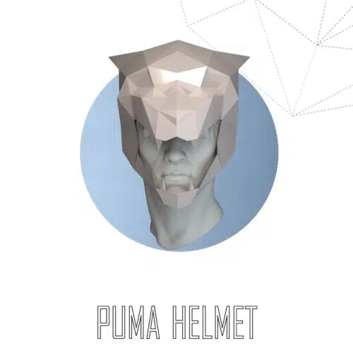 Papercraft maschera di tigre in origami 3D