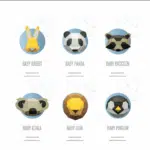 Pack papercraft 3D bébé animaux : panda, lapin, lion, pingouin et plus