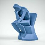 Papercraft du Penseur en origami