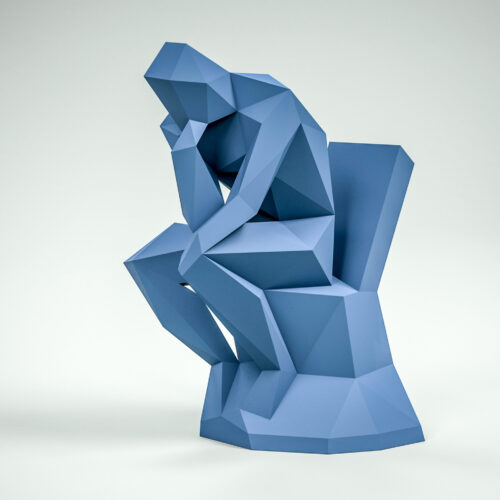 Papercraft du Penseur en origami