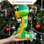 Serpent papercraft sinueux 3D html Copier Modifier