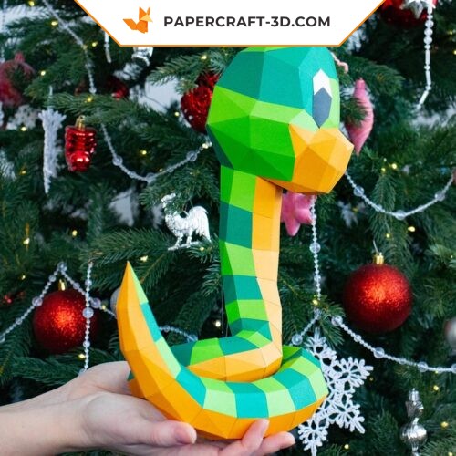 Serpent papercraft sinueux 3D html Copier Modifier