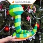 Serpent papercraft sinueux 3D html Copier Modifier