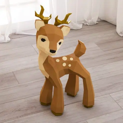Papercraft de faon en origami