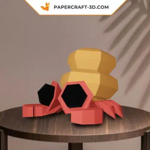 Papercraft bernard l’hermite en origami 3D