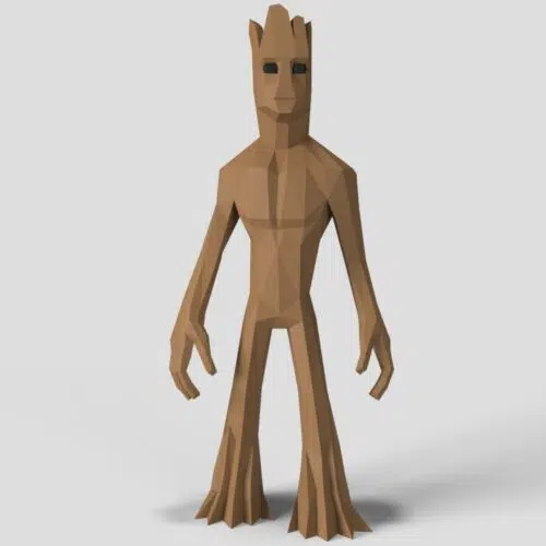 Papercraft de Groot adulte en origami 3D