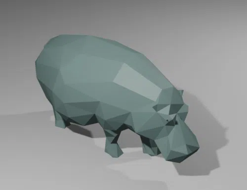 Papercraft Hippopotame gratuit