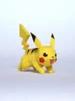 Papercraft di Pikachu che corre in origami 3D