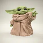 Papercraft de bébé Yoda en origami