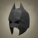 Papercraft de Batman-Maske in Origami 3D