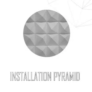 Papercraft d'installation pyramide en origami