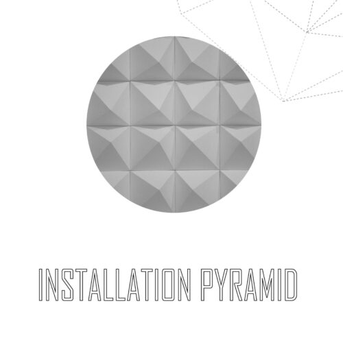 Papercraft d'installation pyramide en origami