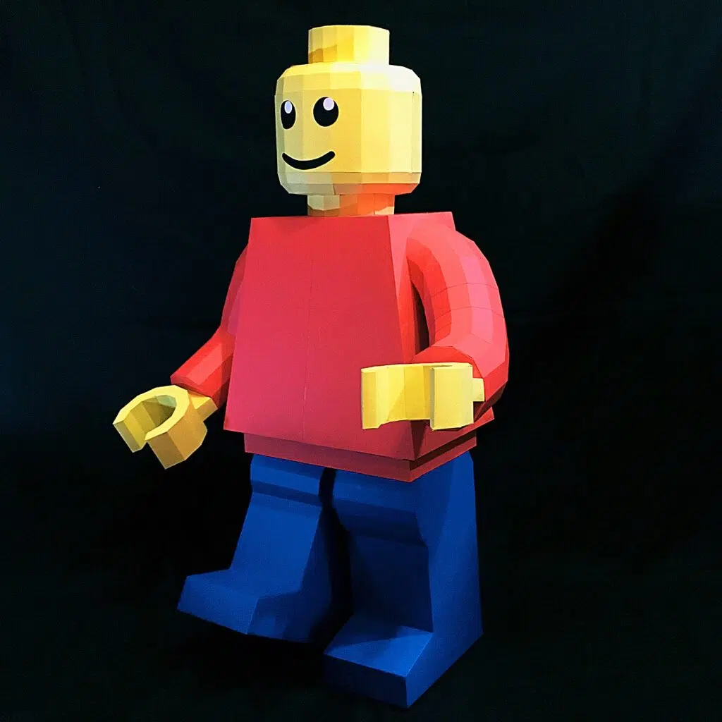 Papercraft de Legoman en origami 3D