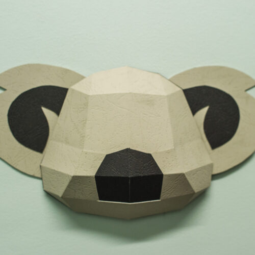 Petit koala en papercraft 3D – modèle PDF à imprimer pour enfants
