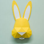 Bébé lapin en papercraft 3D – modèle PDF à imprimer pour enfants
