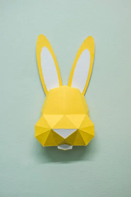 Papercraft di coniglietto in origami 3D