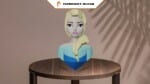 Elsa de la Reine des Neiges en papercraft 3D