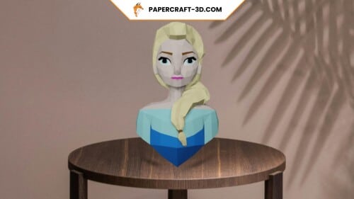 Elsa de la Reine des Neiges en papercraft 3D