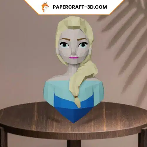 Elsa de la Reine des Neiges en papercraft 3D