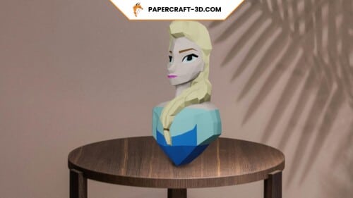 Elsa de la Reine des Neiges en papercraft 3D