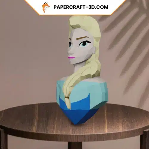 Elsa de la Reine des Neiges en papercraft 3D