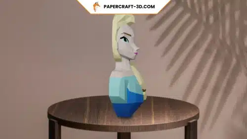 Elsa de la Reine des Neiges en papercraft 3D