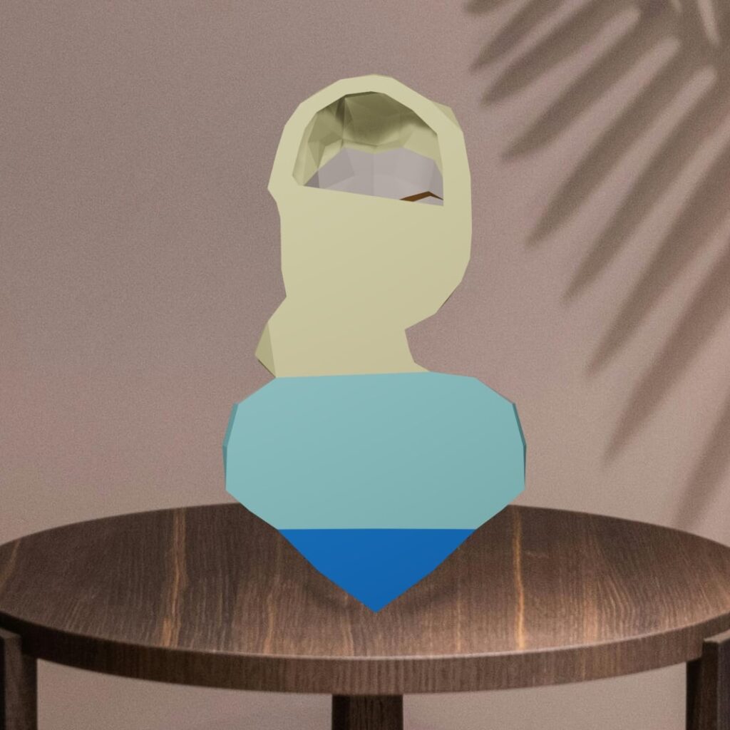 Elsa de la Reine des Neiges en papercraft 3D