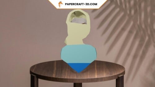 Elsa de la Reine des Neiges en papercraft 3D