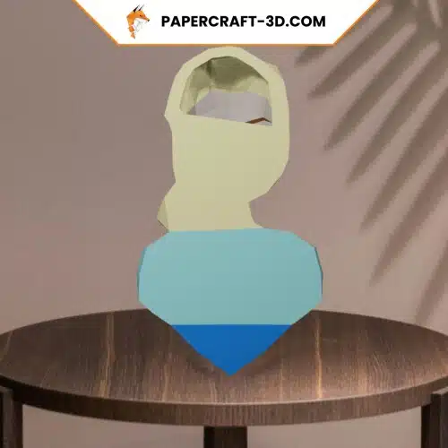 Elsa de la Reine des Neiges en papercraft 3D