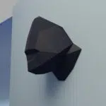 Petit trophée tête de gorille en papercraft 3D pour enfants
