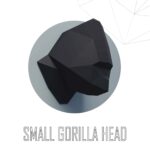 Papercraft gorillakopf für kinder