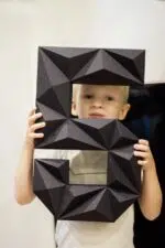 Chiffre 5 en papercraft 3D – modèle PDF à imprimer pour anniversaire et décoration