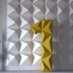 Papercraft del numero 1 in origami 3D