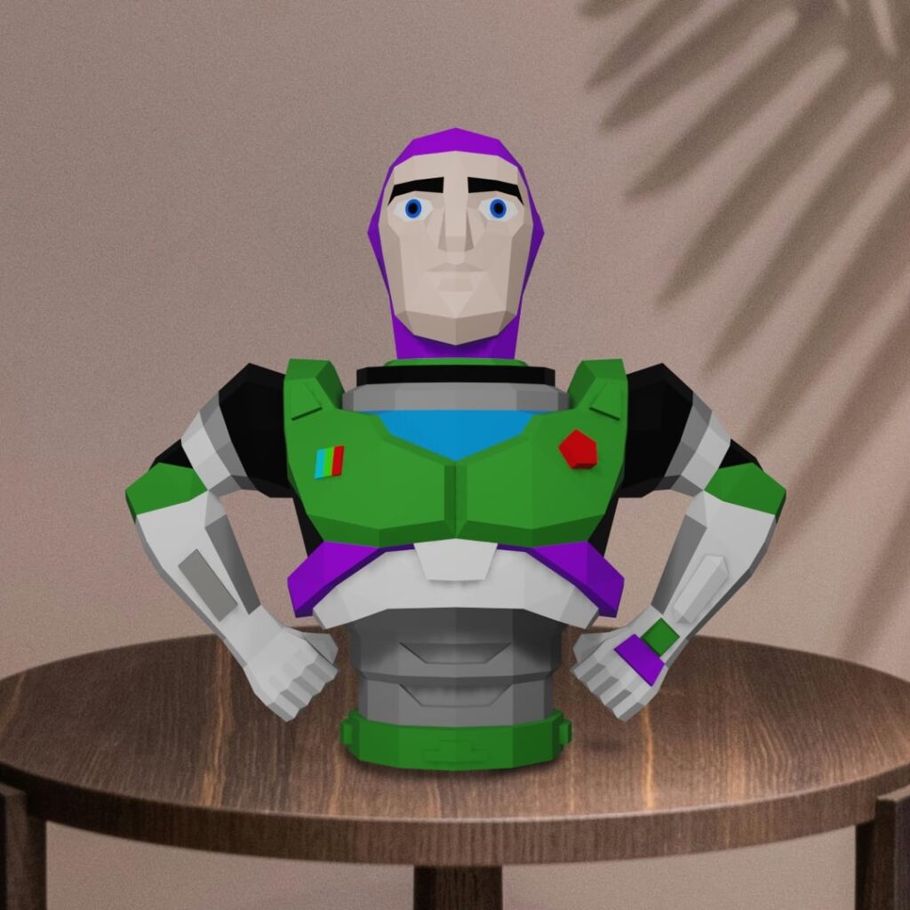 Buzz l'éclair en papercraft 3D