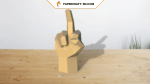 Doigt d'honneur en papercraft 3D