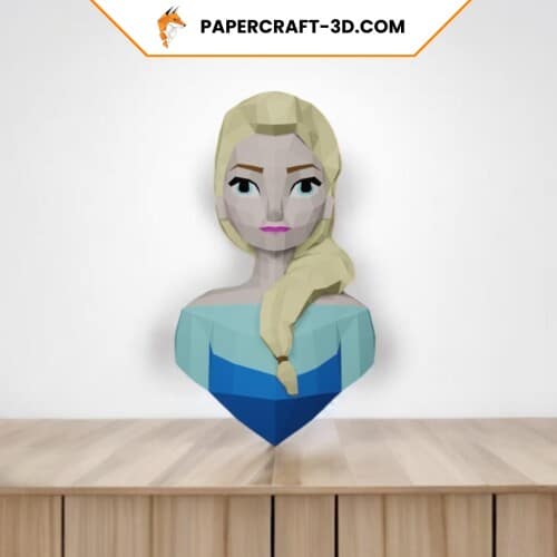 Elsa de la Reine des Neiges en papercraft 3D