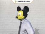 Masque de Mickey Mouse en papercraft 3d