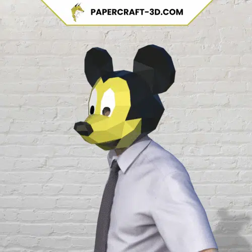 Masque de Mickey Mouse en papercraft 3d