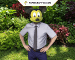 Masque de Mickey Mouse en papercraft 3d