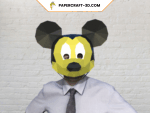 Masque de Mickey Mouse en papercraft 3d