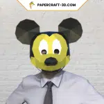 Masque de Mickey Mouse en papercraft 3d