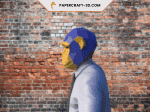 Masque de singe en papercraft 3D