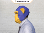 Masque de singe en papercraft 3D