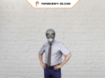 Masque de squelette en papercraft 3D