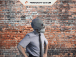 Masque de squelette en papercraft 3D