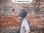 Masque de squelette en papercraft 3D