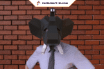 Masque d'éléphant en papercraft 3D