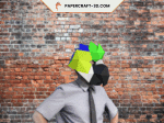 Masque de perroquet en papercraft 3D