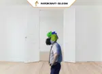 Masque de perroquet en papercraft 3D
