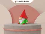 Petit gnome en papercraft 3d